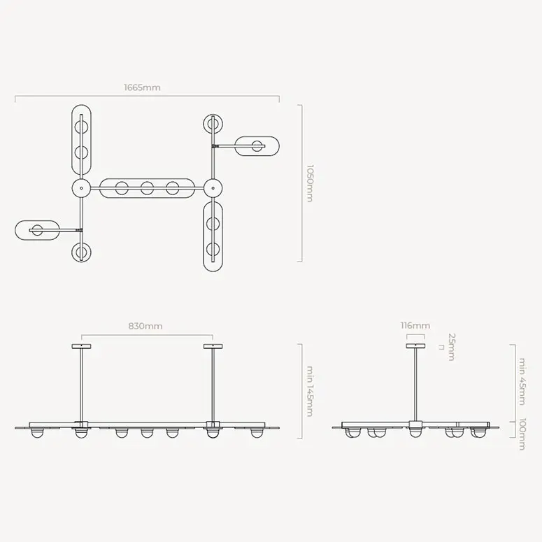 CTO Lighting Modulo Chandelier