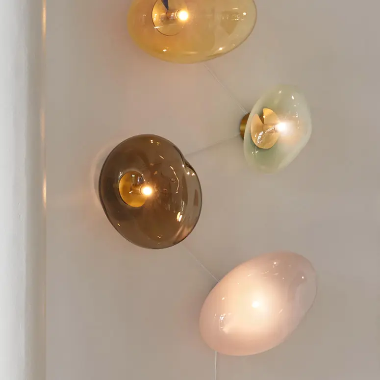 ELOA Haumea Wandlampe Glas