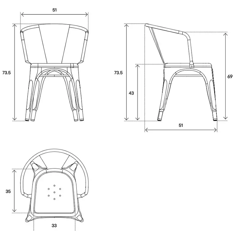 tolix chaise a56 indoor