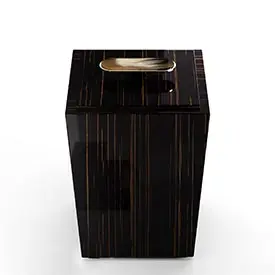 Arcahorn Bicco Papierkorb Ebenholz