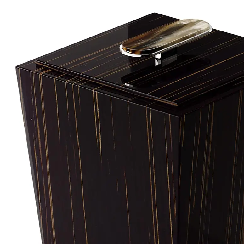 Arcahorn Bicco Papierkorb Ebenholz
