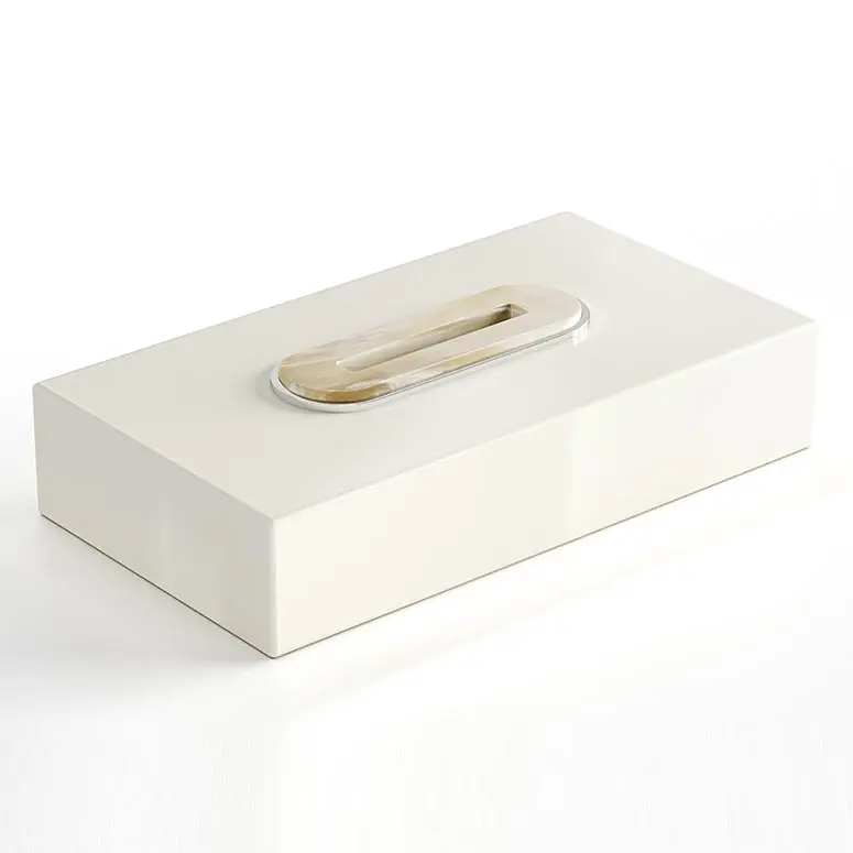 Ivory Horn Kleenex Box