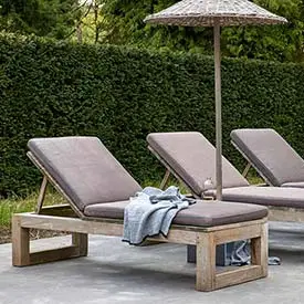 Sempre Fred Teak Sunbed