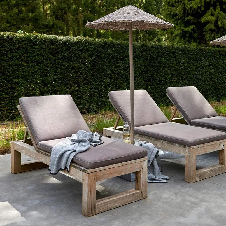 Sempre Fred Teak Sunbed