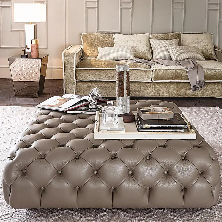 Casamilano Hyatt Ottoman Leder
