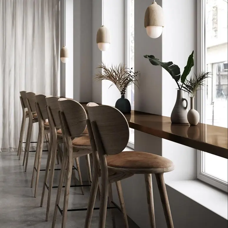 Mater Stool High Backrest